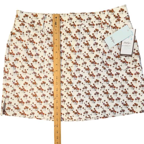 Lady Hagen Etiquette Skort Sz 12 Blossom Print Golf Skirt 17” NWT - Picture 7 of 14